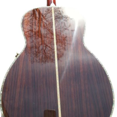 Custom Vertex OM D45 Acoustic Solid Spruce Top Flower Abalone Inlay Guitar - Image 2
