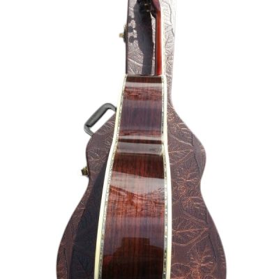 Custom Vertex OM D45 Acoustic Solid Spruce Top Flower Abalone Inlay Guitar - Image 3