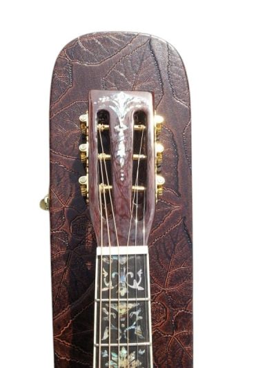 Custom Vertex OM D45 Acoustic Solid Spruce Top Flower Abalone Inlay Guitar - Image 4