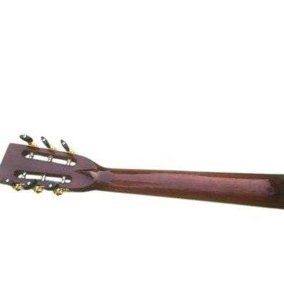Custom Vertex D45 Classic Solid Spruce Top Flower Abalone Acoustic Guitar Sunburst - Image 3