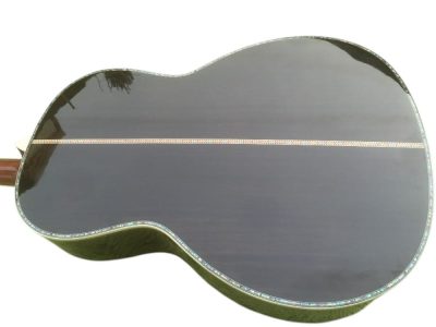Custom Vertex D45 Classic Solid Spruce Top Flower Abalone Acoustic Guitar Sunburst - Image 7