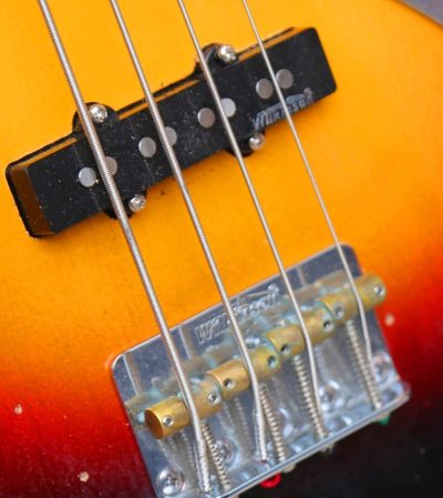 Custom Regent Jaco Pastorius Relic Alder Sunburst Jazz Bass - Image 3