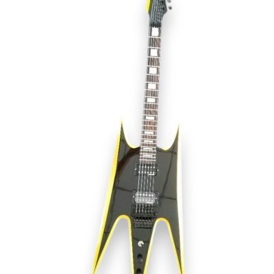 Custom Norturne Warlock Black Yellow Strip Guitar
