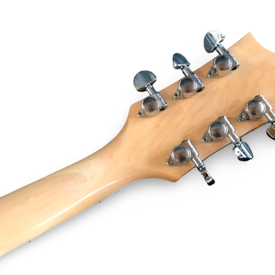 Custom Crown Aqua Teal Traditional Flame Maple Top Guitar - Image 3