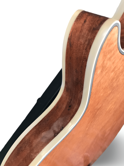Custom Crown Aqua Teal Traditional Flame Maple Top Guitar - Image 4
