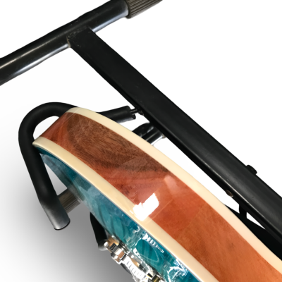 Custom Crown Aqua Teal Traditional Flame Maple Top Guitar - Image 15
