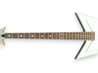Custom Pulse Bootsy Silver Sparkle Star Space 4 String Rock Bass MEC Pickups Option - Image 5