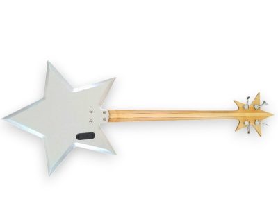 Custom Pulse Bootsy Silver Sparkle Star Space 4 String Rock Bass MEC Pickups Option - Image 8