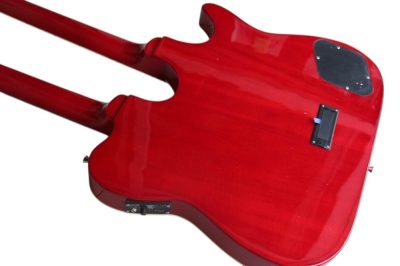 Custom Vile Cherry Sunburst Double Neck Crossroads Guitar - Image 9