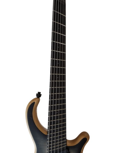 Custom Onyx Patriot Multi Scale Fanned Fret Flamed Maple 6 String Bass - Image 5
