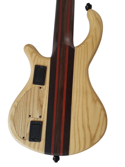Custom Onyx Patriot Multi Scale Fanned Fret Flamed Maple 6 String Bass - Image 9