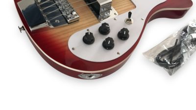 Custom Nova 4003 Fireglo Neck Thru Body 5 String Bass - Image 5