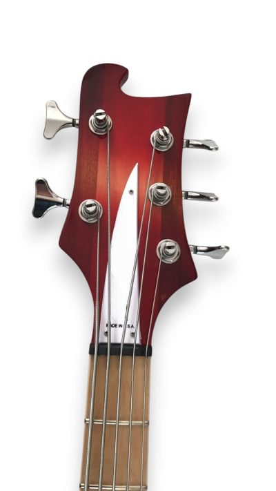 Custom Nova 4003 Fireglo Neck Thru Body 5 String Bass - Image 7