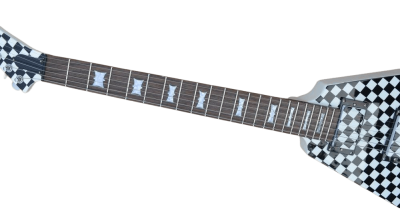 Custom Crown Explorer Flying V Neilsen Checkerboard Guitar - Image 5