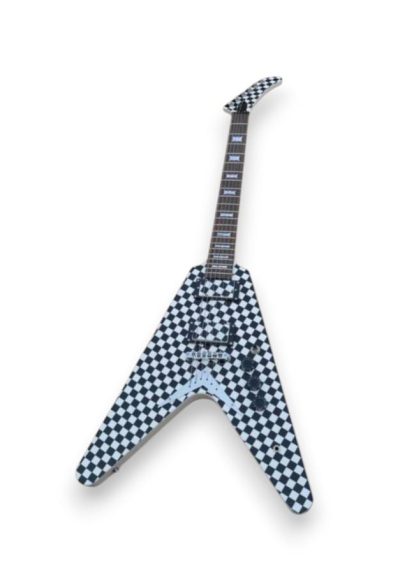 Custom Crown Explorer Flying V Neilsen Checkerboard Guitar