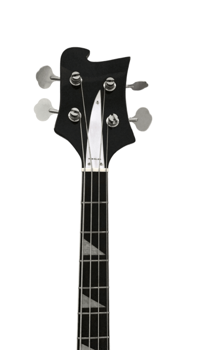 Custom Nova 4005 Jetglo Black 4 String Semi Hollow Bass - Image 3