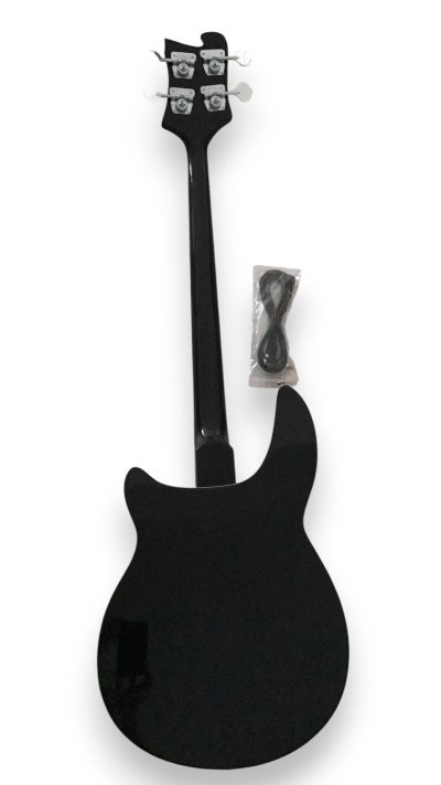 Custom Nova 4005 Jetglo Black 4 String Semi Hollow Bass - Image 5
