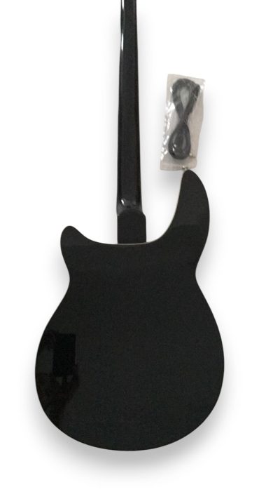 Custom Nova 4005 Jetglo Black 4 String Semi Hollow Bass - Image 7