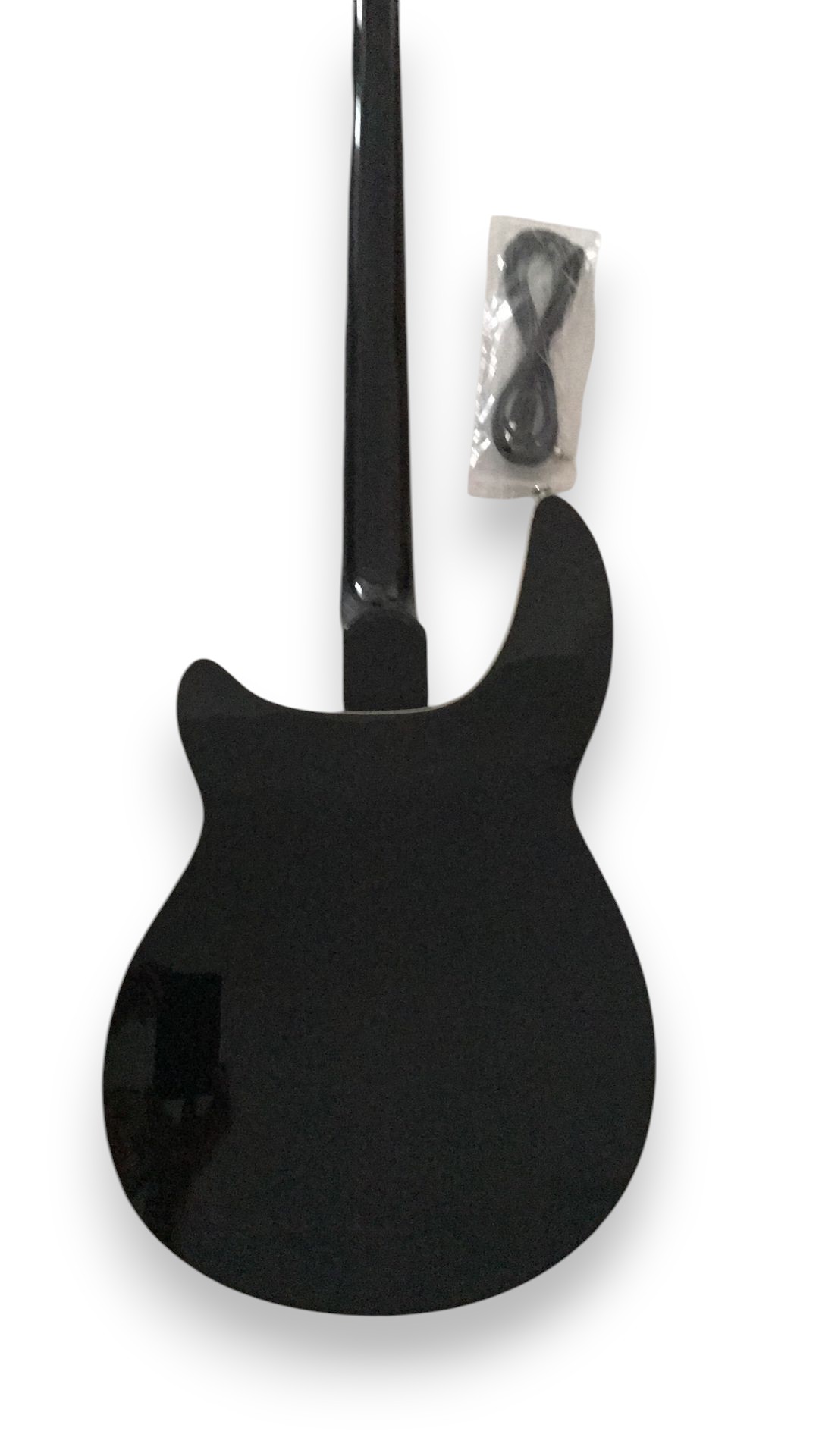 Custom Nova 4005 Jetglo Black 4 String Semi Hollow Bass - Image 7