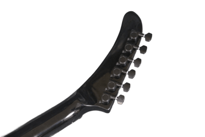 Custom Obsidian James Man to Wolf Exp MX250 Black Guitar - Image 13