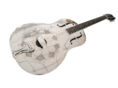 Custom Cobalt Resonator Metal Acoustic Guitar Resophonic Single Cone