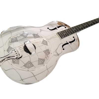 Custom Cobalt Resonator Metal Acoustic Guitar Resophonic Single Cone