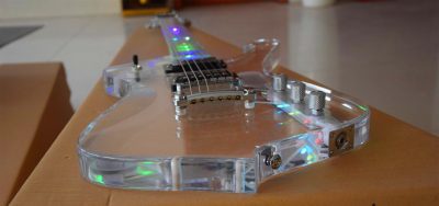Custom Axis Iceman Plexiglass Jem Acrylic Multi Colored Led Guitar - Image 13