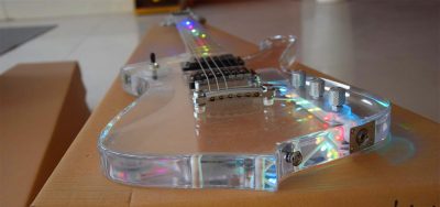 Custom Axis Iceman Plexiglass Jem Acrylic Multi Colored Led Guitar - Image 15