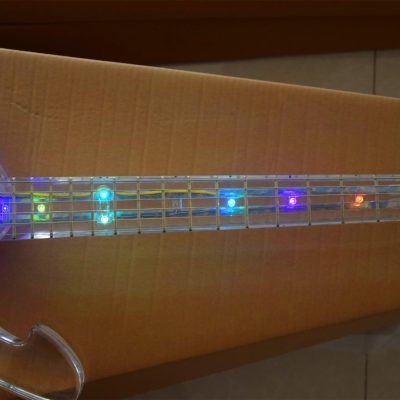 Custom Axis Iceman Plexiglass Jem Acrylic Multi Colored Led Guitar - Image 17