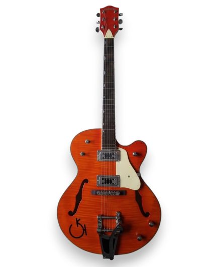 Custom Sovereign Setzer G6120 SSC Orange Guitar - Image 7