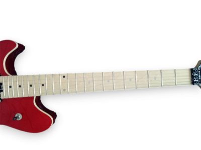 Custom Aether Left Handed Red Flame Maple Wolfgang Tremolo Guitar - Image 4