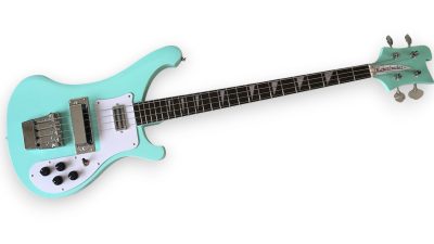 Custom Nova 4003 Teal Rosewood Fretboard Bass - Image 6
