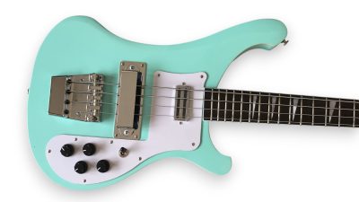 Custom Nova 4003 Teal Rosewood Fretboard Bass - Image 8