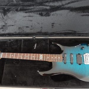 Alternative view of Custom Aether Translucent Blue Burst Ernie Guitar