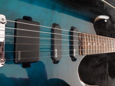 Custom Aether Translucent Blue Burst Ernie Guitar - Image 5