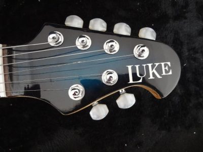Custom Aether Translucent Blue Burst Ernie Guitar - Image 13