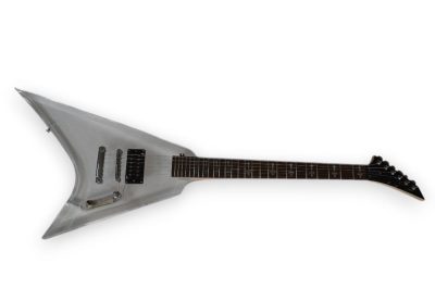 Custom Race Flying V Plexiglass Acrylic Translucent 1 Pickup Guitar - Image 2