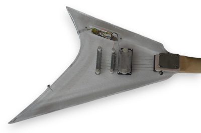 Custom Race Flying V Plexiglass Acrylic Translucent 1 Pickup Guitar - Image 6