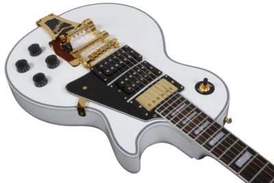 Custom Crown Murphy White 3 Pickups Bigsby Tremolo Guitar - Image 4
