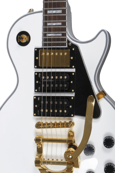 Custom Crown Murphy White 3 Pickups Bigsby Tremolo Guitar