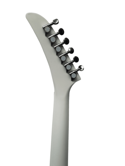 Custom Race Explorer Matthias White Black Stripe Guitar Floyd Rose Tremolo - Image 4