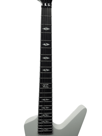 Custom Race Explorer Matthias White Black Stripe Guitar Floyd Rose Tremolo - Image 5