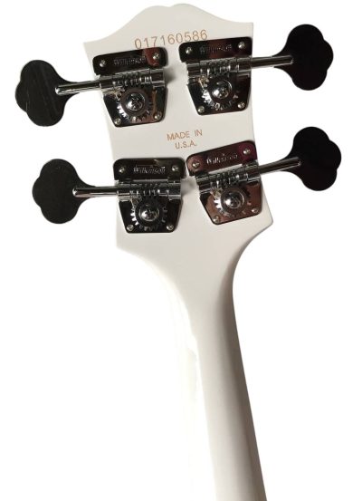 Custom Crown White Krist Thunderbird 4 String Bass - Image 6