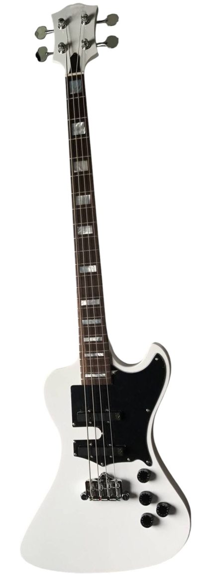 Custom Crown White Krist Thunderbird 4 String Bass - Image 7