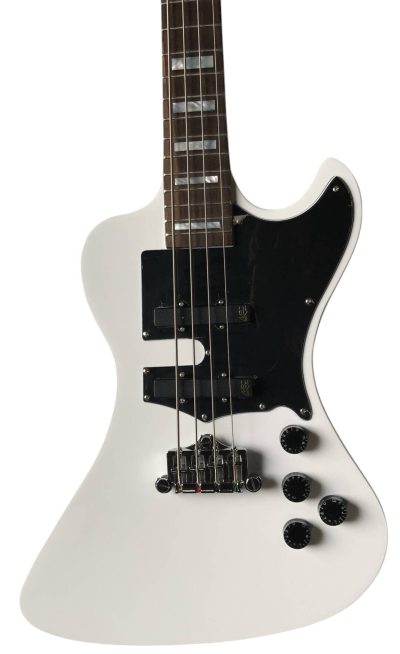 Custom Crown White Krist Thunderbird II 4 String Bass