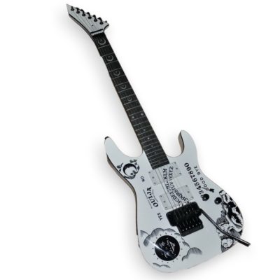 Custom Obsidian Kirk Hammett Ouija White Moon Inlays Electric Guitar