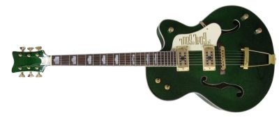 Custom Sovereign G6136I Bono Irish Falcon Goal Is Soul Green Fhole Guitar - Image 6
