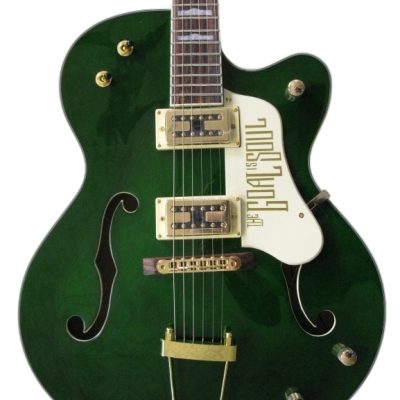 Custom Sovereign G6136I Bono Irish Falcon Goal Is Soul Green Fhole Guitar