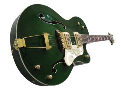Custom Sovereign G6136I Bono Irish Falcon Goal Is Soul Green Fhole Guitar - Image 4
