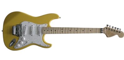 Custom Regent Dave Monaco Yellow Tremolo Electric Guitar - Image 8
